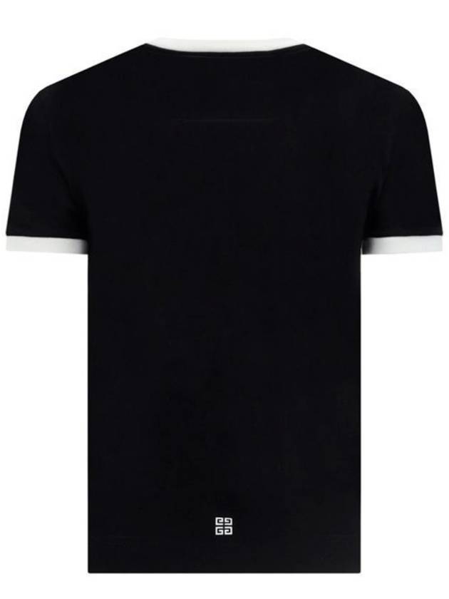 Archetype Slim Fit Cotton Short Sleeve T-Shirt Black - GIVENCHY - BALAAN 3