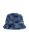 BBD Patchwork Denim Bucket Hat Blue - BLACKBLOND - BALAAN 2