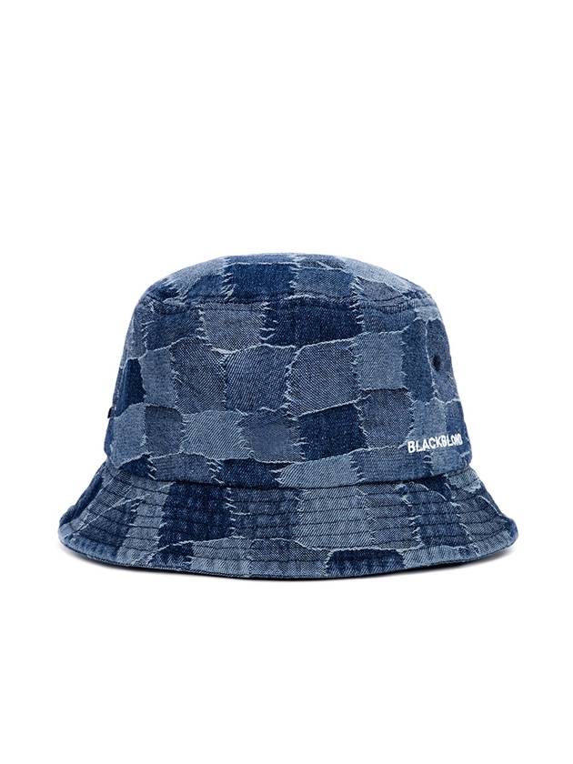 Patchwork Denim Bucket Hat Blue - BLACKBLOND - BALAAN 1