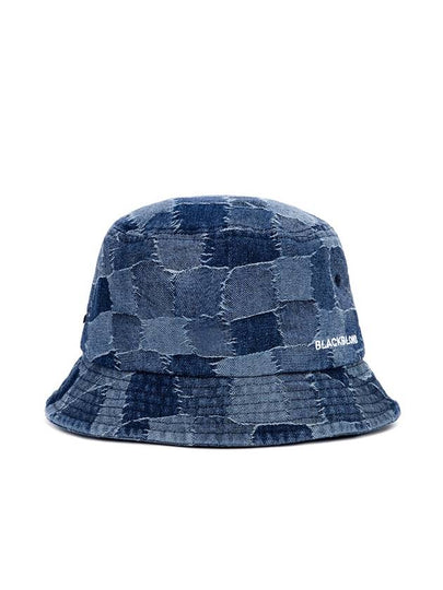 Patchwork Denim Bucket Hat Blue - BLACKBLOND - BALAAN 2