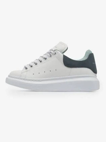 Women's Larry Oversole Blue Grey Tab Low Top Sneakers White - ALEXANDER MCQUEEN - BALAAN 2