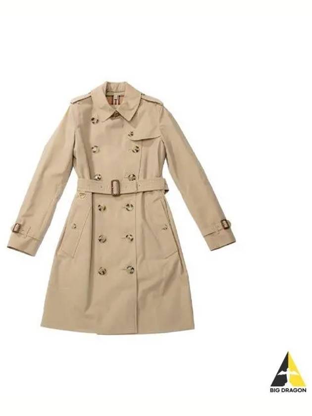 Women's Mid-Length Kensington Heritage Trench Coat Beige - BURBERRY - BALAAN 2