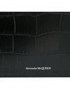 Crocodile Leather Clutch Bag Black - ALEXANDER MCQUEEN - BALAAN.