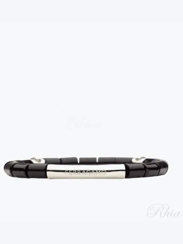 Stone Bracelet Black Agate - SALVATORE FERRAGAMO - BALAAN 2