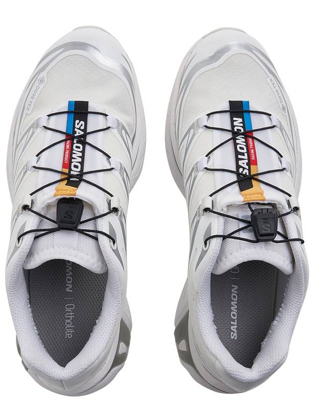 XT 6 Gore Tex Low Top Sneakers White Silver - SALOMON - BALAAN 7