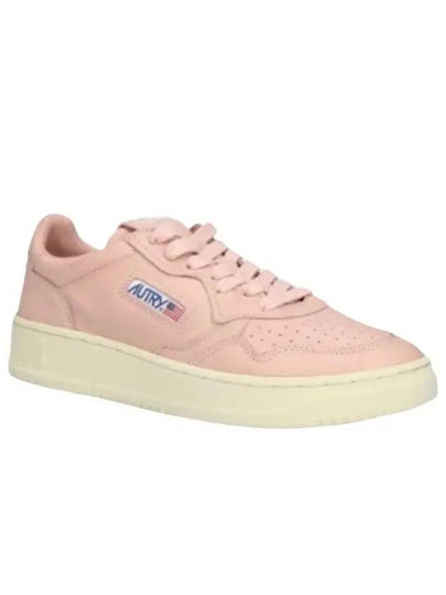 Women's Medalist Goatskin Low Top Sneakers Pink - AUTRY - BALAAN 2