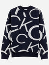 Women s CK Big Logo Wool Knit Sweater CA2SW240311 - CALVIN KLEIN GOLF - BALAAN 5