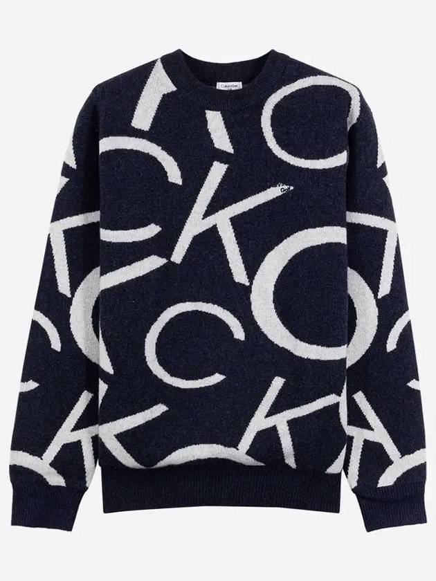 Men s CK Big Logo Wool Knit Sweater CA1SW230511 - CALVIN KLEIN GOLF - BALAAN 5