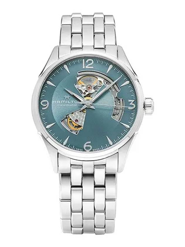 Jazzmaster Open Heart Metal Watch Blue - HAMILTON - BALAAN 3