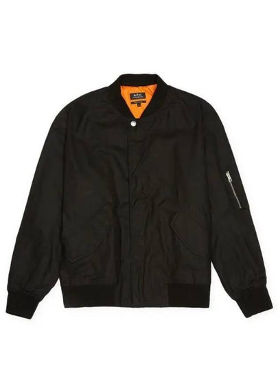 Hamilton Washed Cotton Bomber Jacket Black - A.P.C. - BALAAN 2