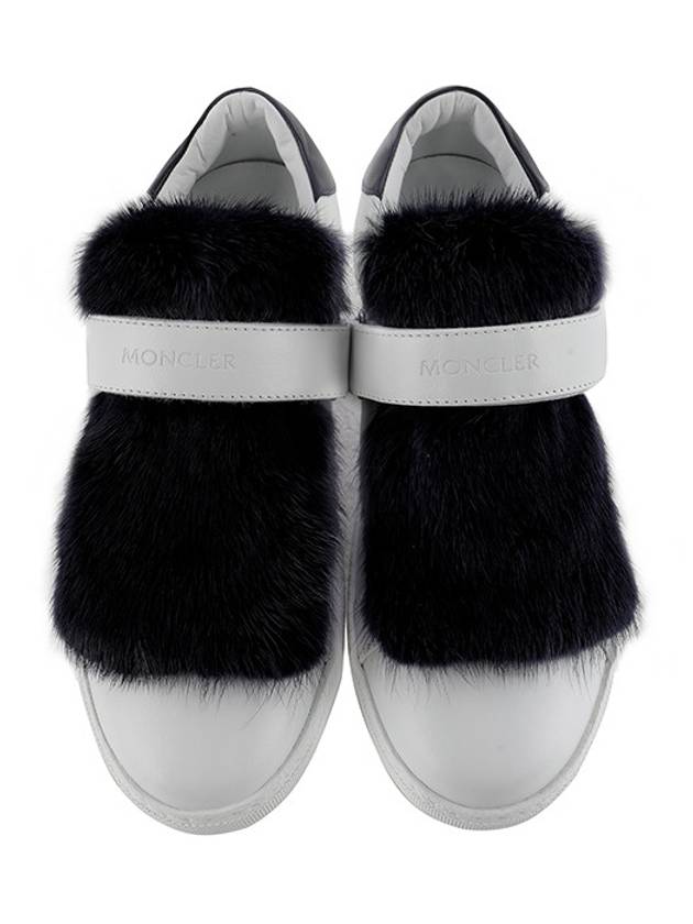 2016000 019S9 002 LUCIE fur white sneakers - MONCLER - BALAAN 2