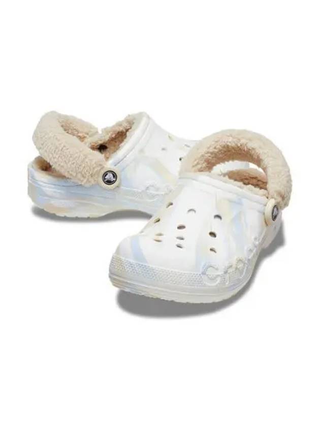 Unisex BAYA LINED FUZZ STRAP MARBLED CLG WHM 23FUCL209241 - CROCS - BALAAN 1