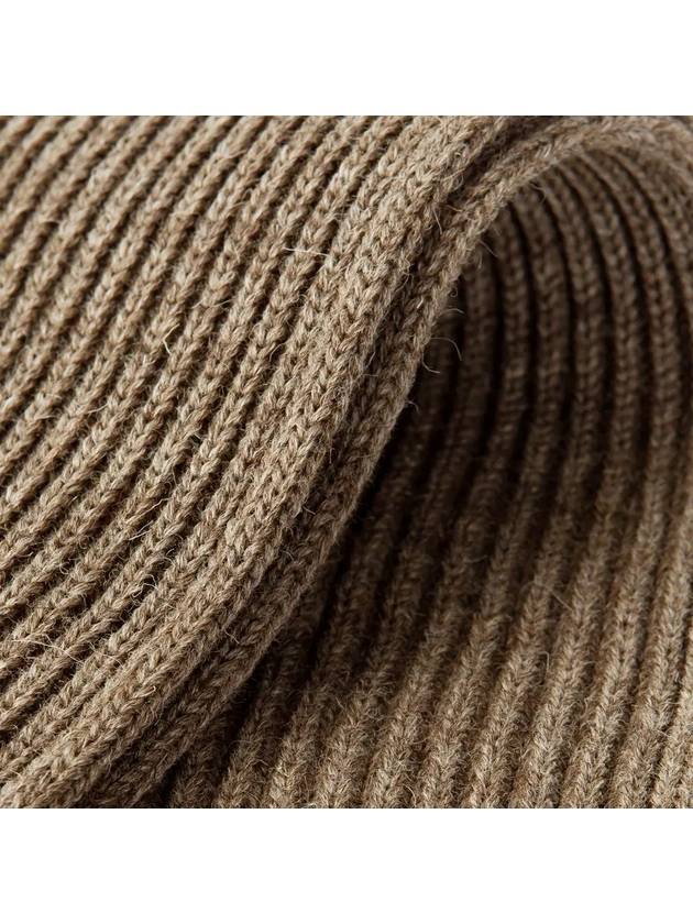 ribbed wool muffler natural taupe SCARF NATURAL TAUPE - ANDERSEN-ANDERSEN - BALAAN 4