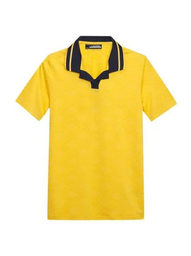 Women's Sammy Short Sleeve Polo Shirt Yellow - J.LINDEBERG - BALAAN 1