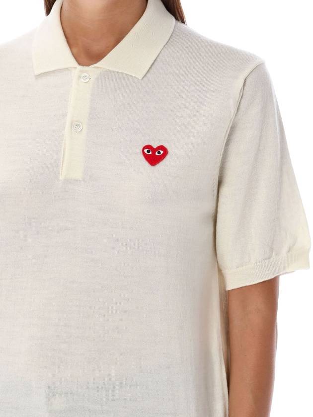 Heart Patch PK Shirt White - COMME DES GARCONS PLAY - BALAAN 4