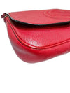 Women s 536224 Red Leather Soho Interlocking Tassel Decorated Chain Cross Bag - GUCCI - BALAAN 7