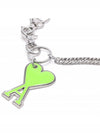 Heart Logo Chain Key Holder Green - AMI - BALAAN 4
