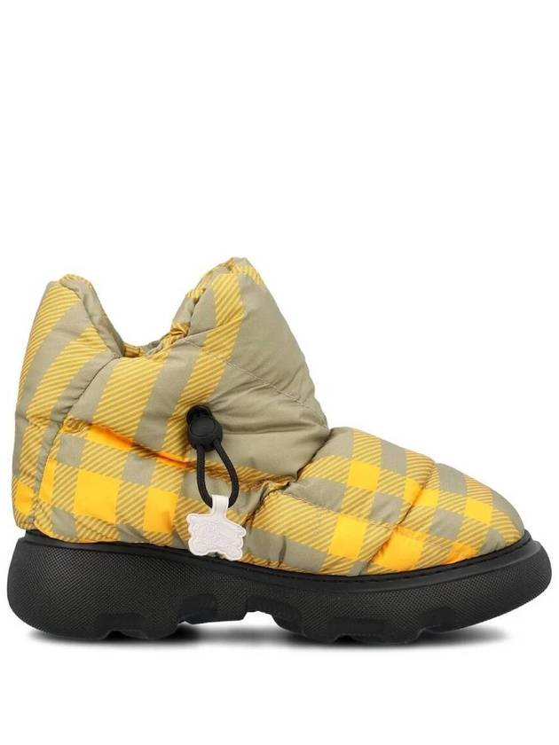 Check Pillow Padded Winter Boots Hunter - BURBERRY - BALAAN 2