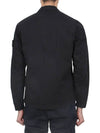 Supima Cotton Twill Stretch-TC Jacket Black - STONE ISLAND - BALAAN 6