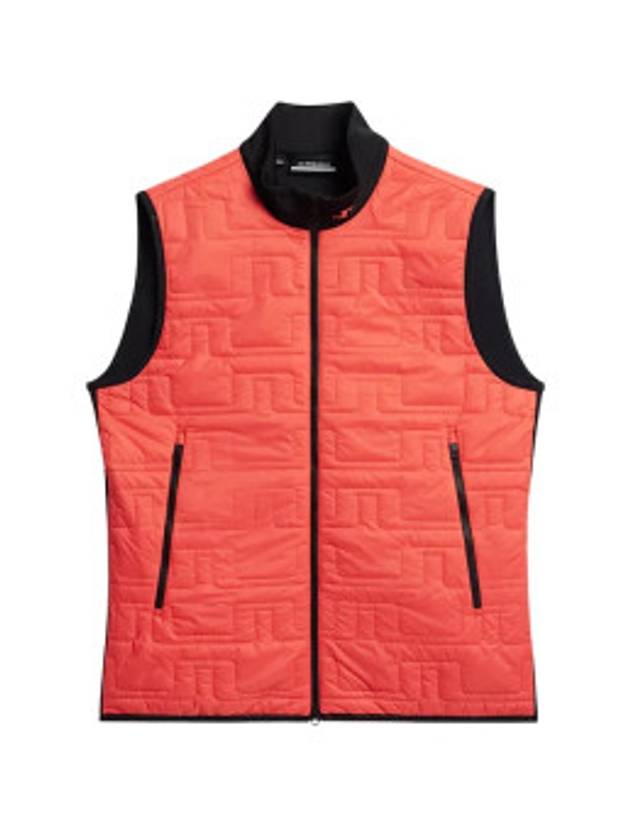 Lightweight Padded Vest Stefano Hybrid Vest GMOW11227 Hot Coral - J.LINDEBERG - BALAAN 3