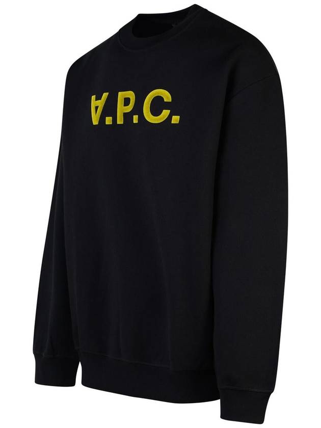 Logo Cotton Sweatshirt Black - A.P.C. - BALAAN 3