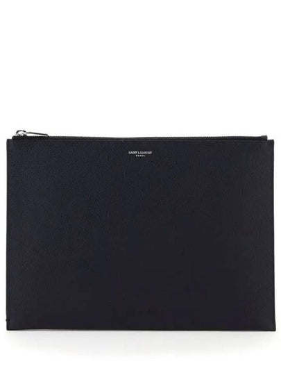 Classic Tablet Clutch Bag Black - SAINT LAURENT - BALAAN 2