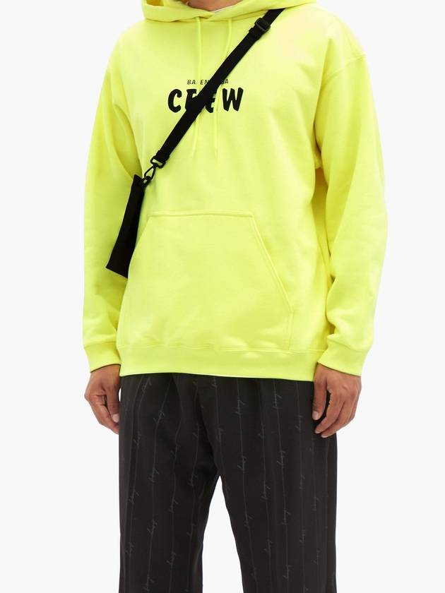 Logo Print Cotton Hoodie Yellow - BALENCIAGA - BALAAN 10