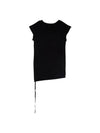 KELLY Drop Shoulder Strap T Shirt 2301WJSW11FA185 099 - ANN DEMEULEMEESTER - BALAAN 2