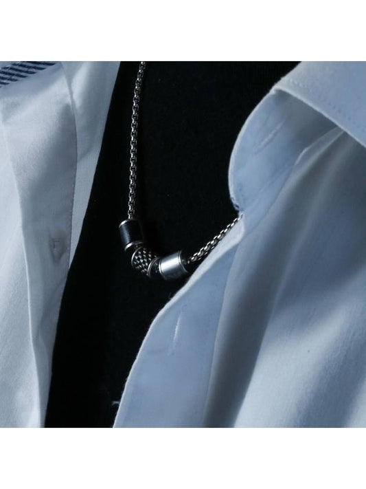 Logo Triple Ring Necklace Silver - EMPORIO ARMANI - BALAAN 2