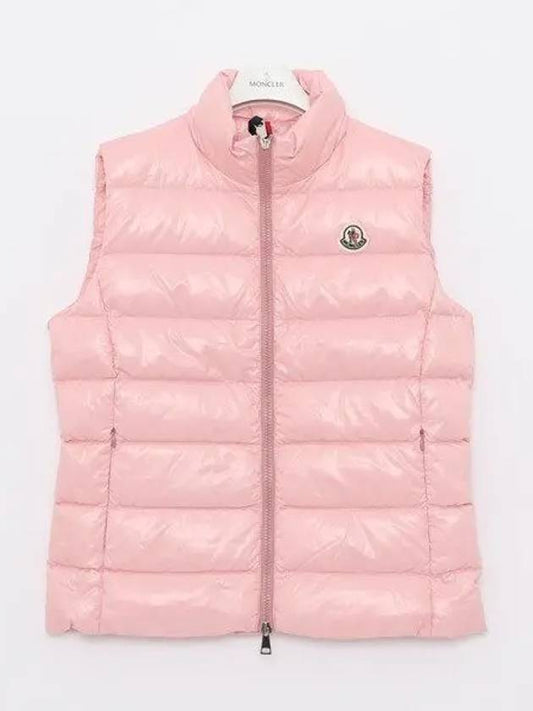 Ganni patch logo padded vest women s jacket 1A52500 68950 500 GHANY 1044017 - MONCLER - BALAAN 1