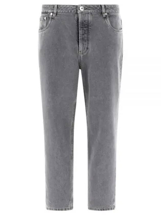 Grayscale Straight Jeans M242PR2200C8382 - BRUNELLO CUCINELLI - BALAAN 2