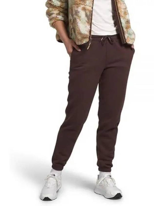 Women's Half Dome Fleece Sweat Track Pants Brown - THE NORTH FACE - BALAAN 2