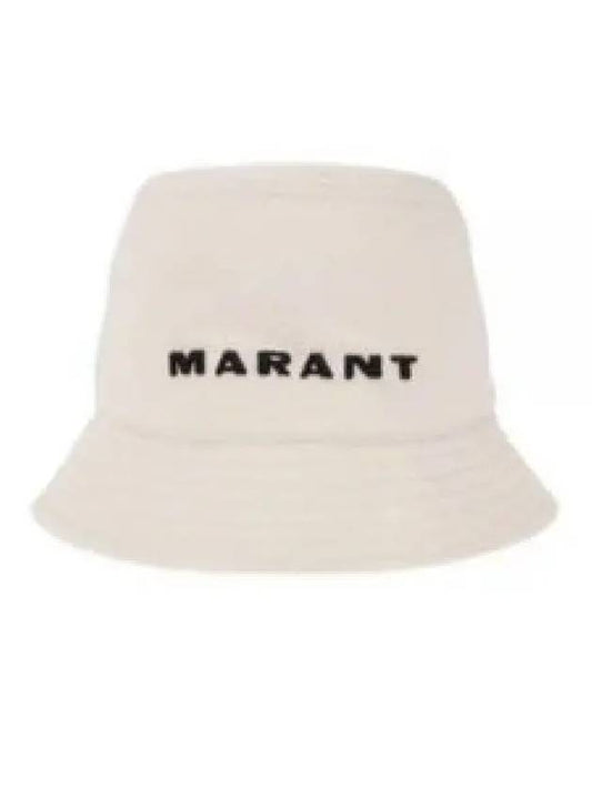 Embroidered Logo Bucket Hat Ecru Black - ISABEL MARANT - BALAAN 2