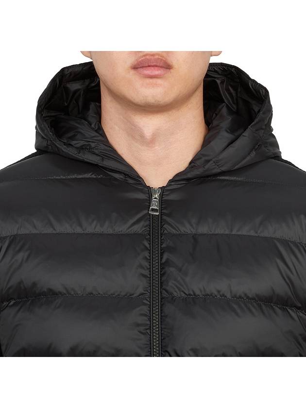 Quilted Wool Cardigan Black - MONCLER - BALAAN 7