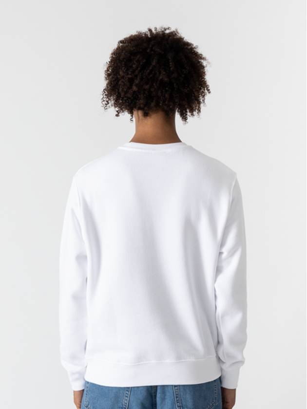 Fleece Crew Sweatshirt White - NIKE - BALAAN 3