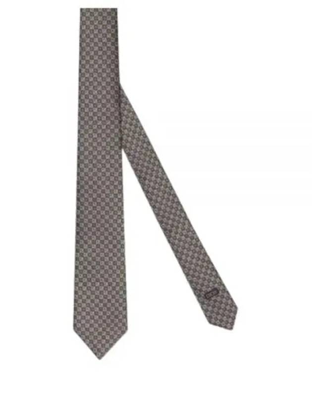 Micro CD Diamond Silk Tie Grey - DIOR - BALAAN 2