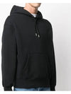 Men's Big Heart Logo Hoodie Black - AMI - BALAAN 5