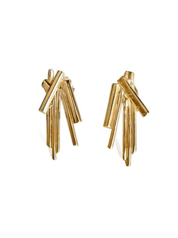 Construction Earrings Gold - ELYONA - BALAAN 1