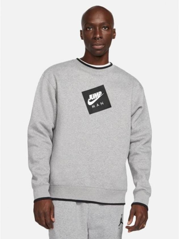 Jordan Jumpman Crew Sweatshirt Grey - NIKE - BALAAN 2