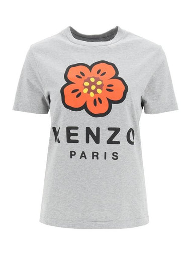 Boke Flower Short Sleeve T-Shirt Grey - KENZO - BALAAN 1