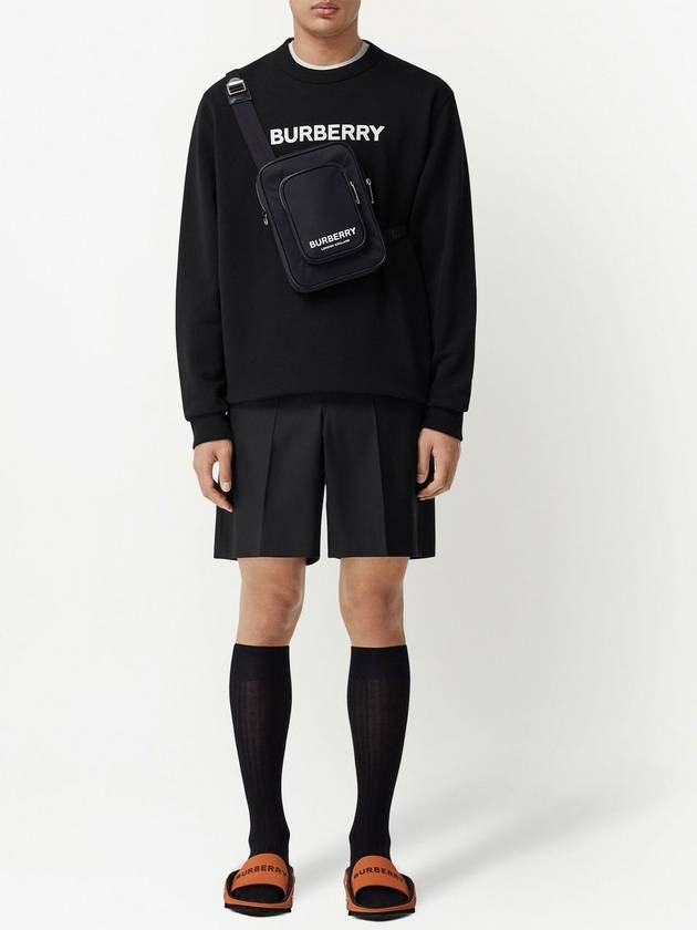 Front Logo Print Sweatshirt Black - BURBERRY - BALAAN 4