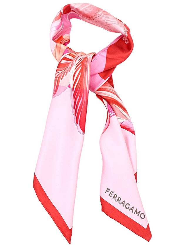 Ferragamo flower print silk scarf 310143 0762779 - SALVATORE FERRAGAMO - BALAAN 1