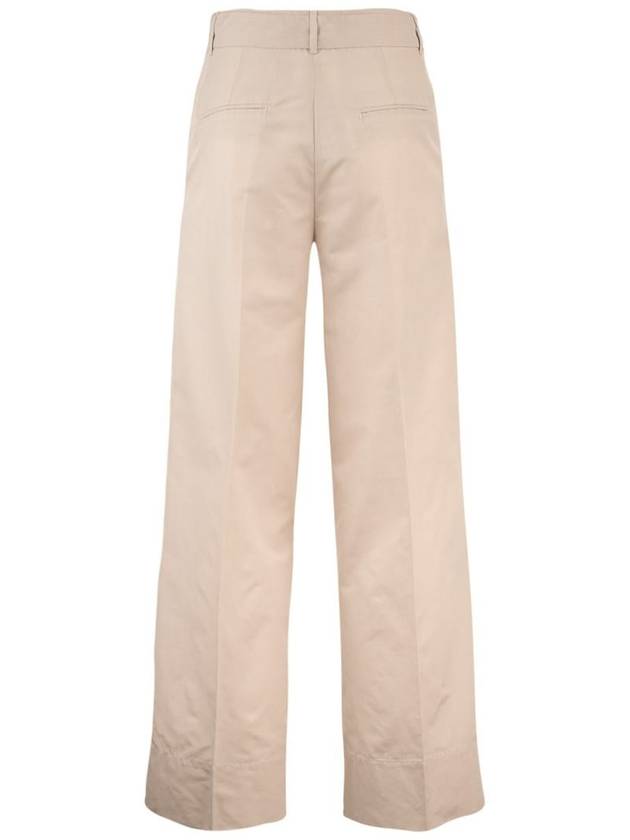 Max Mara Cotton Pants With Decorated Belt - MAX MARA - BALAAN 2