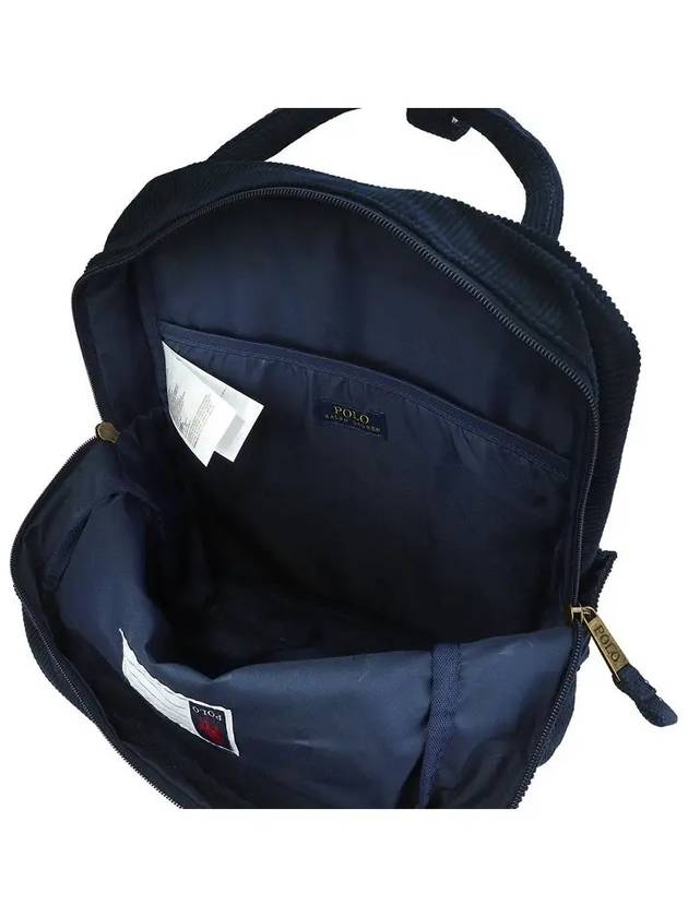 Kids Pony Embroidery Backpack Navy 9AR100 BCV - POLO RALPH LAUREN - BALAAN 4