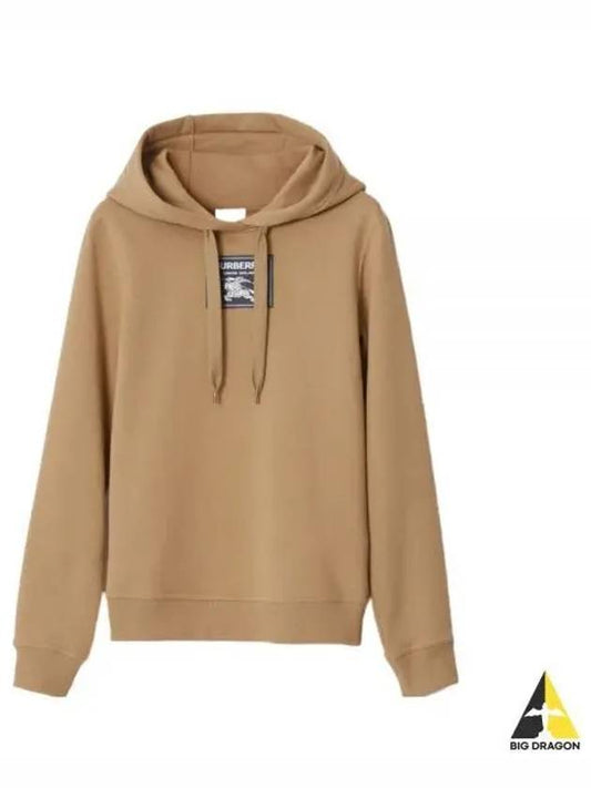 Women's Prosum Label Cotton Hoodie Camel - BURBERRY - BALAAN 2