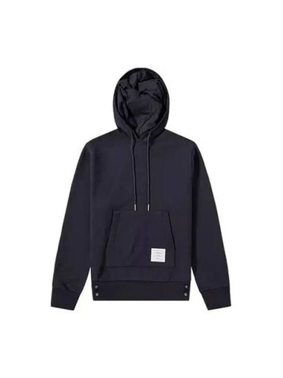 Men's Center Back Stripe Logo Patch Hoodie Navy - THOM BROWNE - BALAAN 2