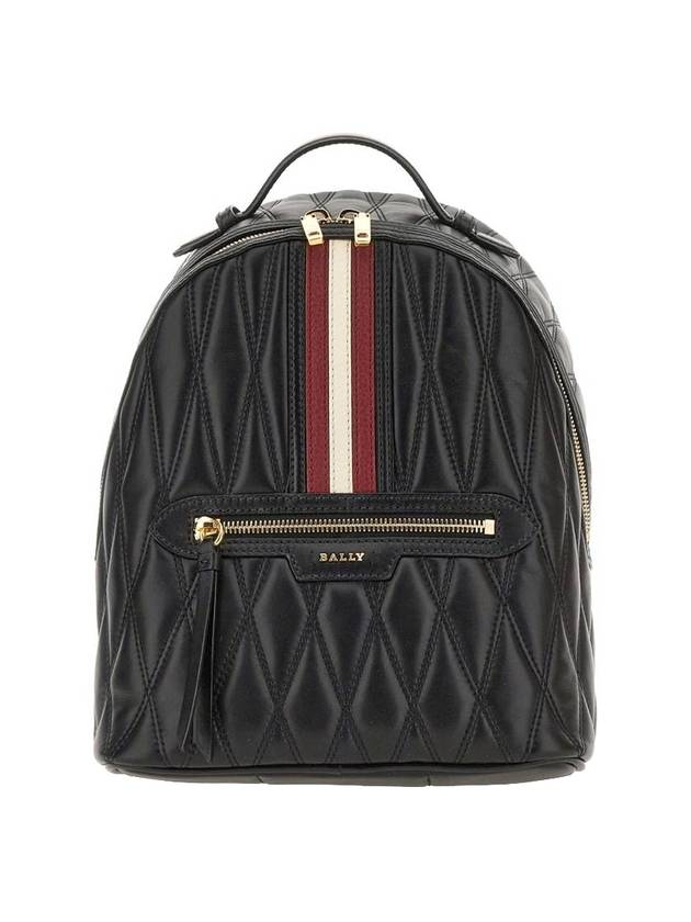 Daffi Quilted Backpack Black - BALLY - BALAAN 1