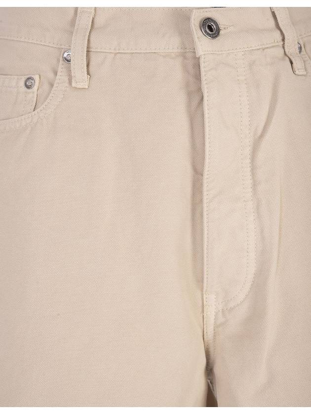 Utility Bermuda Denim Shorts Beige - OFF WHITE - BALAAN 4