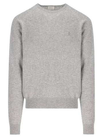 Saint Laurent  Sweaters Grey - SAINT LAURENT - BALAAN 1