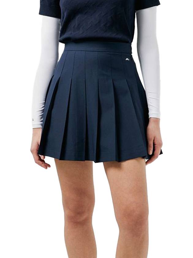 Women's Adina Golf Skirt Navy - J.LINDEBERG - BALAAN 1